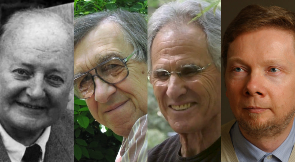 Maurice Nicoll, Charles T. Tart, Jon Kabat-Zinn and Eckhart Tolle compared on the present moment or "now"